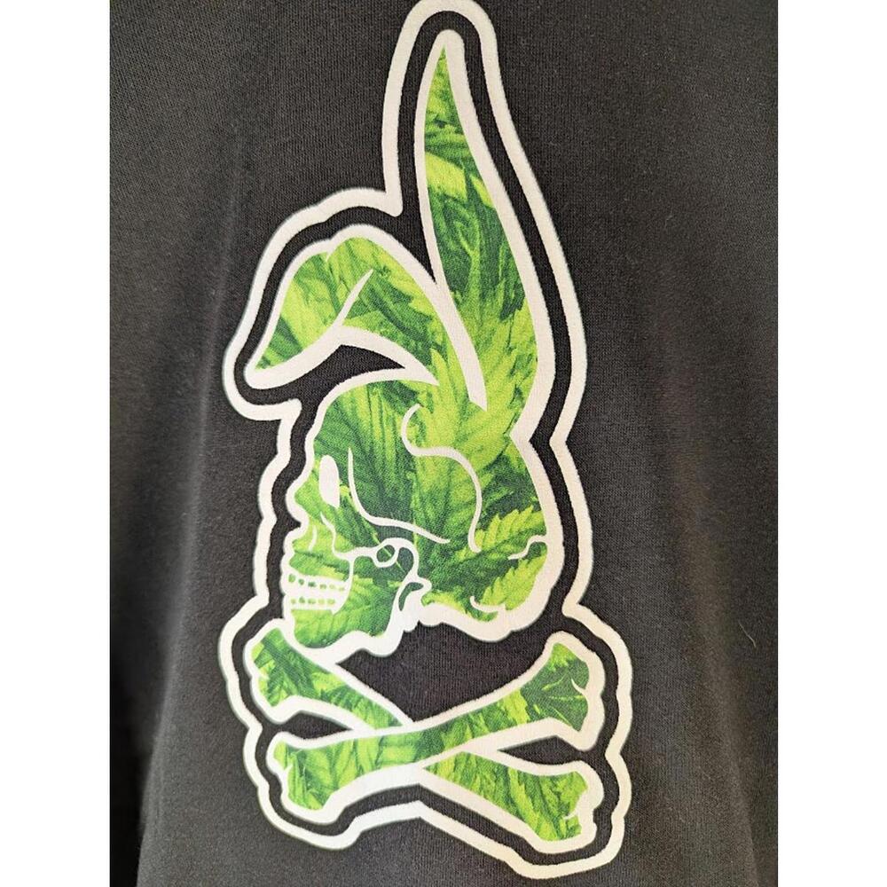 Crooks & Castles Skullbunny Hoodie & Sweatpants Set Black Green Graphic NWT L - Picture 7 of 14
